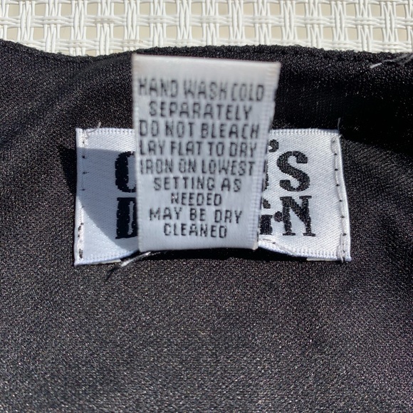 Chico’s Design Black & White Long Sleeve Blouse - Picture 3 of 8